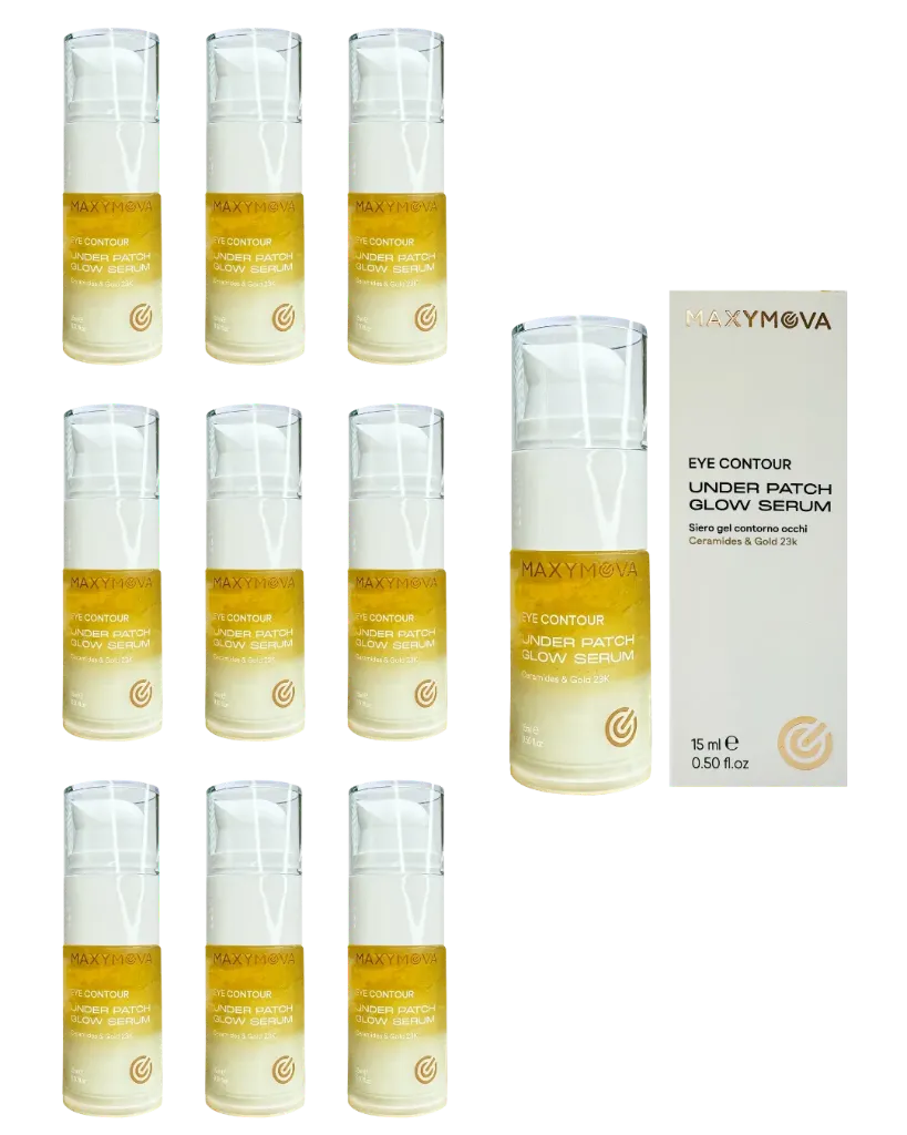 [M0299] Under Patch Glow Serum 15ml Set 10 pz - Cura del Contorno Occhi con Oro 23K