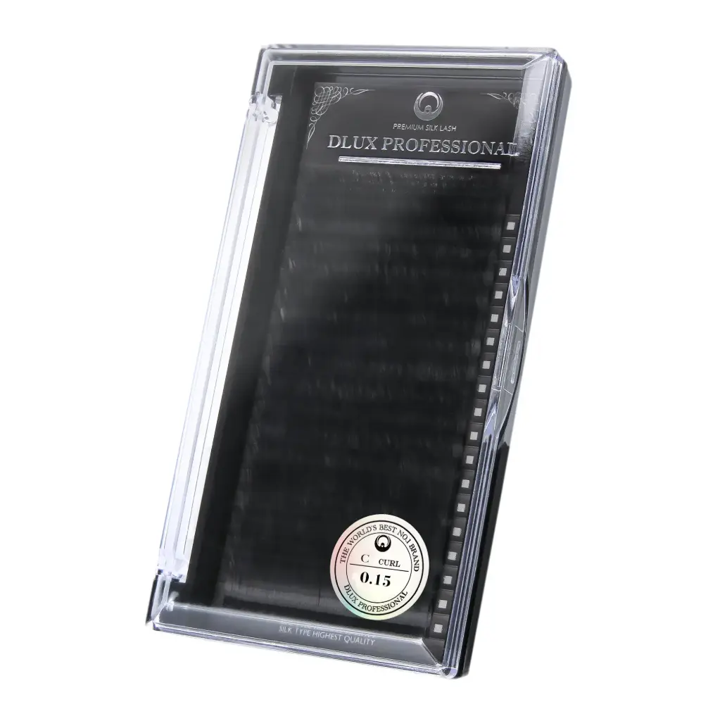 [D0022] Ciglia per Extension 0,15 mm Professional Silk, DLux Professional (C, 7)