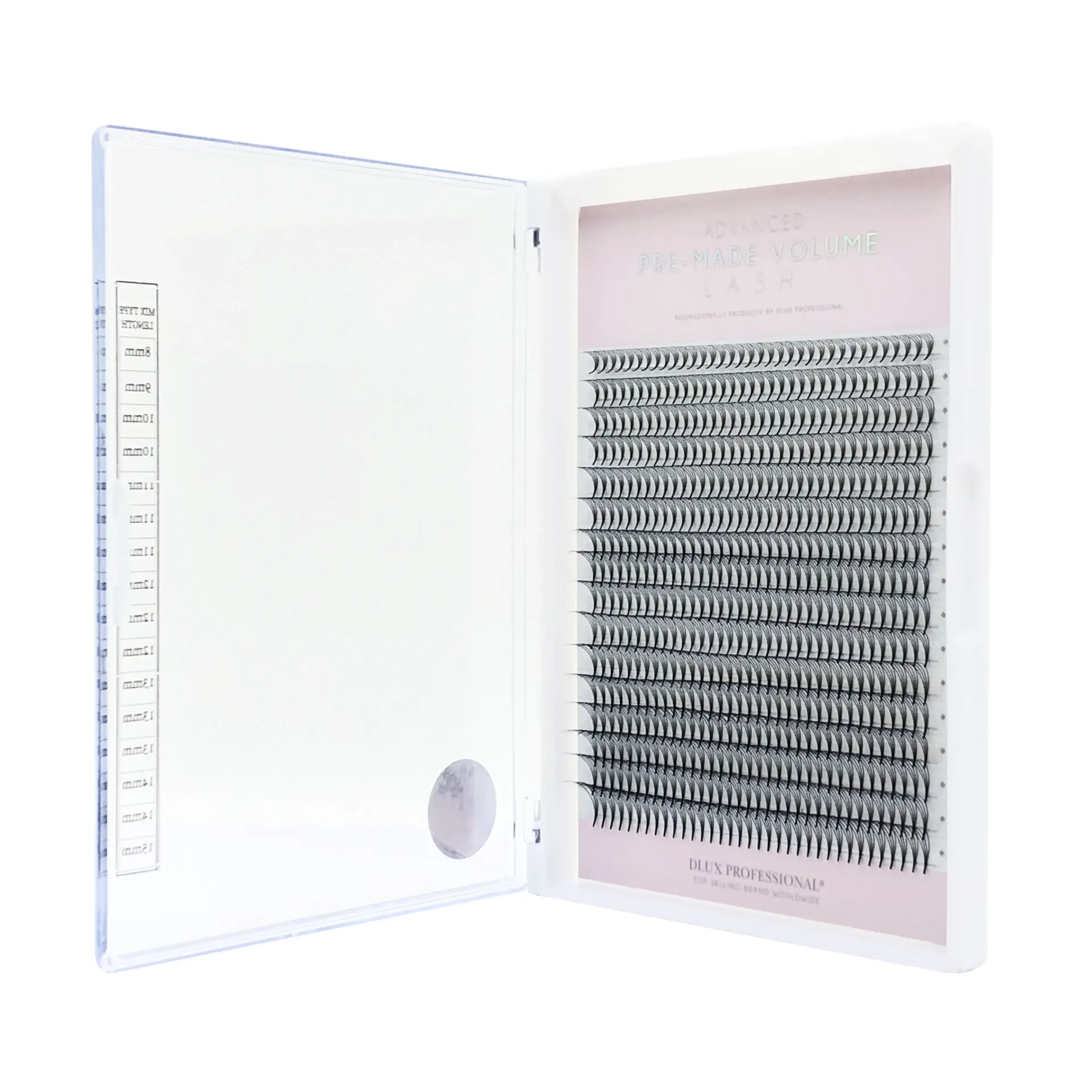 [D0357] Ventagli Pronti Gambo Stretto CC0,10 - 4D Extension Ciglia Volume Lash DLux Professional (8)