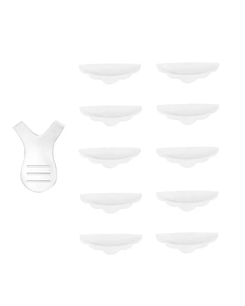 [M0166] Nuvola Bigodini in Silicone per Laminazione ciglia - 5 Misure con Pettinino Y in omaggio