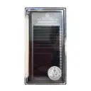 Ciglia per extension Supreme Mink LD0,07mm DLux Professional - Ciglia di lusso per volume 2-5D - Nero opaco intenso