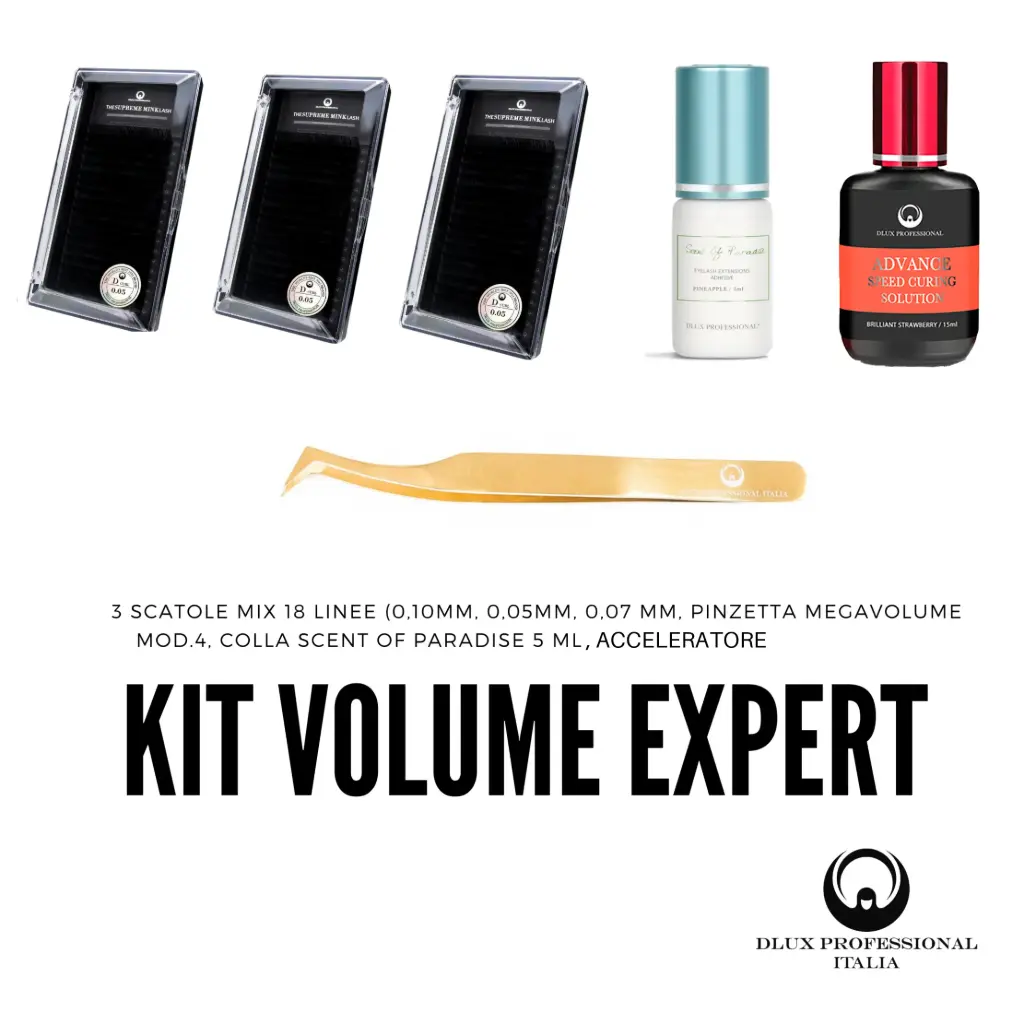 [D0654] Kit Extension ciglia Volume Expert DLux Professional