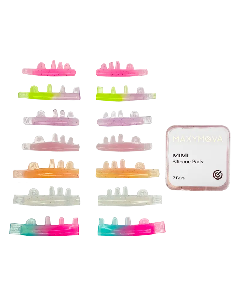 [M0297] Bigodini Mimi in silicone per Ciglia - 7 paia Curl ibridi