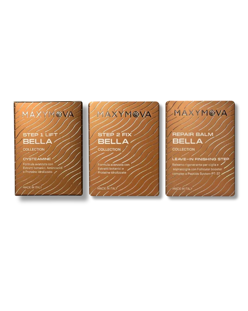 Kit in bustine step 1-2-3 Bella Collection per Laminazione Ciglia e Sopracciglia con Cisteamina