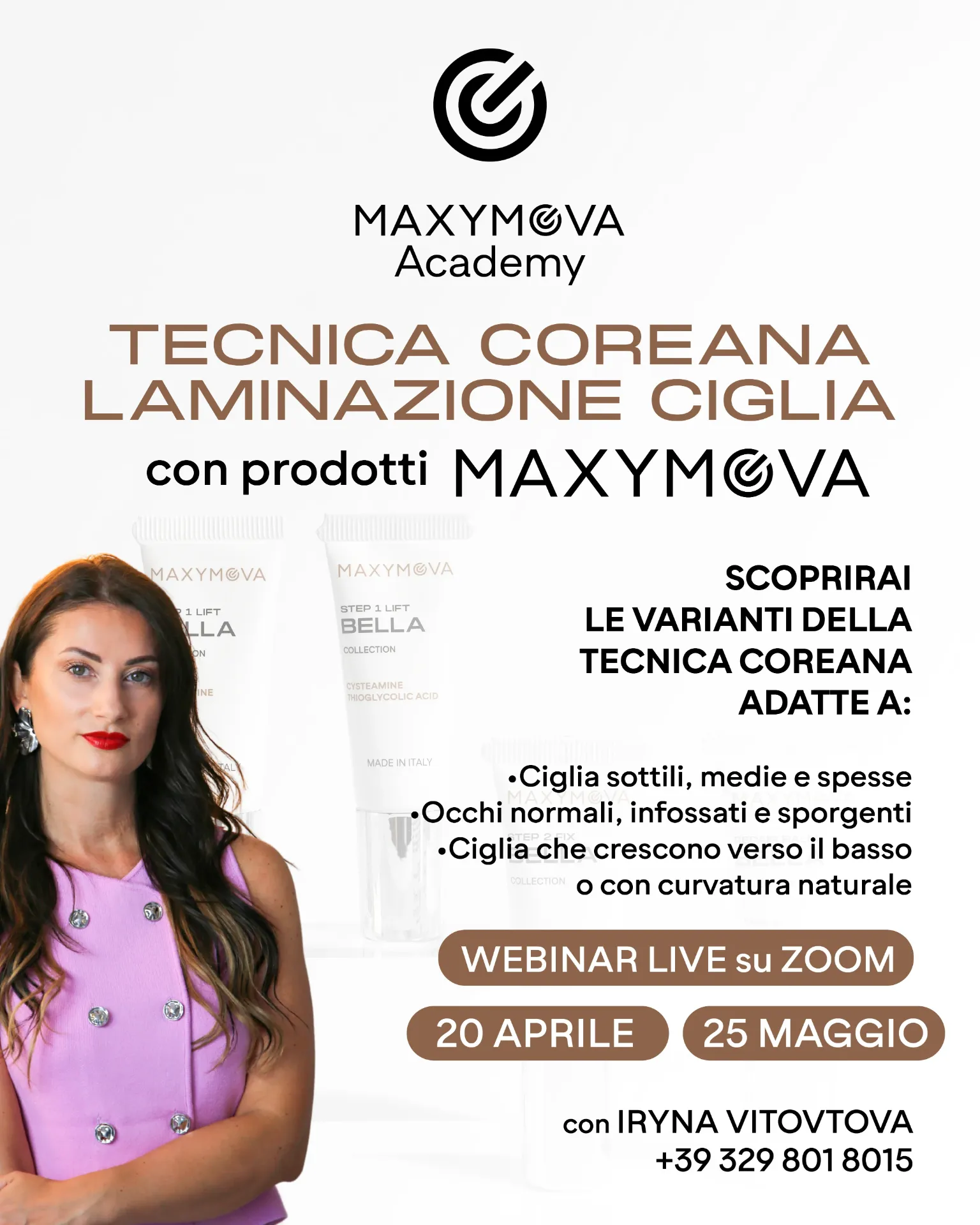 [M0018] WEBINAR Laminazione Tecnica Coreana MAXYMOVA - in diretta, lingua italiana (SOLO CORSO, 20 APRILE)
