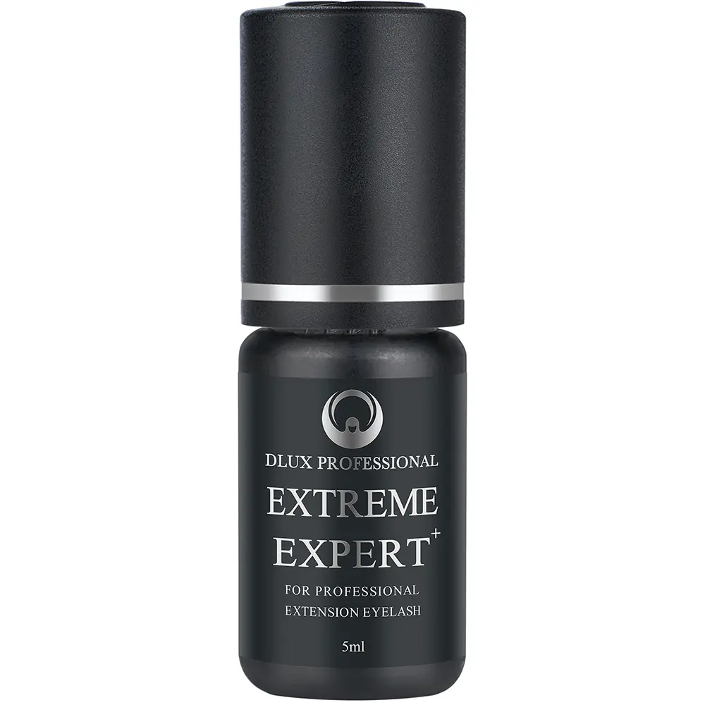 [D0554] Colla per extension ciglia Extreme Expert+ 5ml - 2-3 sec, Nera - DLux Professional