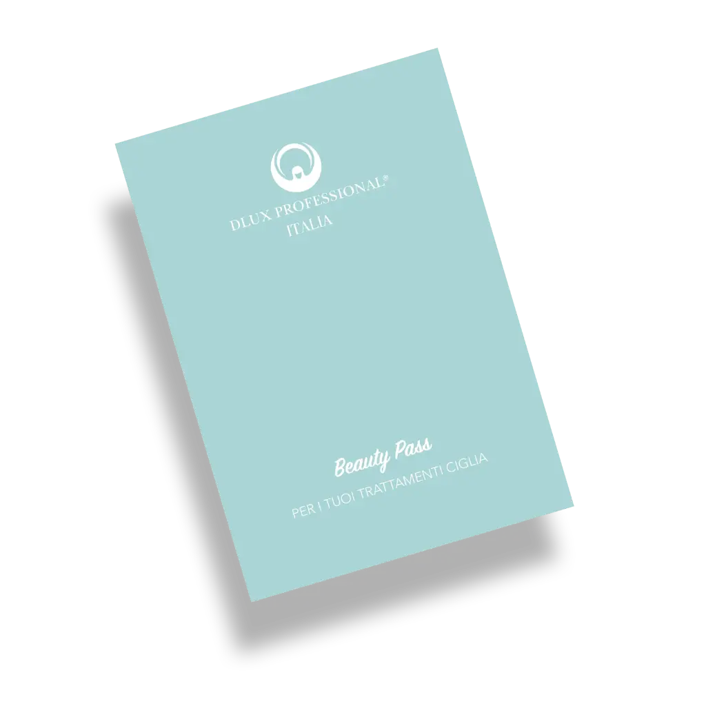 [D0644] Beauty Pass per Cliente Set 10 pz – Schede Consulenza e Cura Ciglia – Extension/Laminazione, Effetti e Appuntamenti – DLux Professional