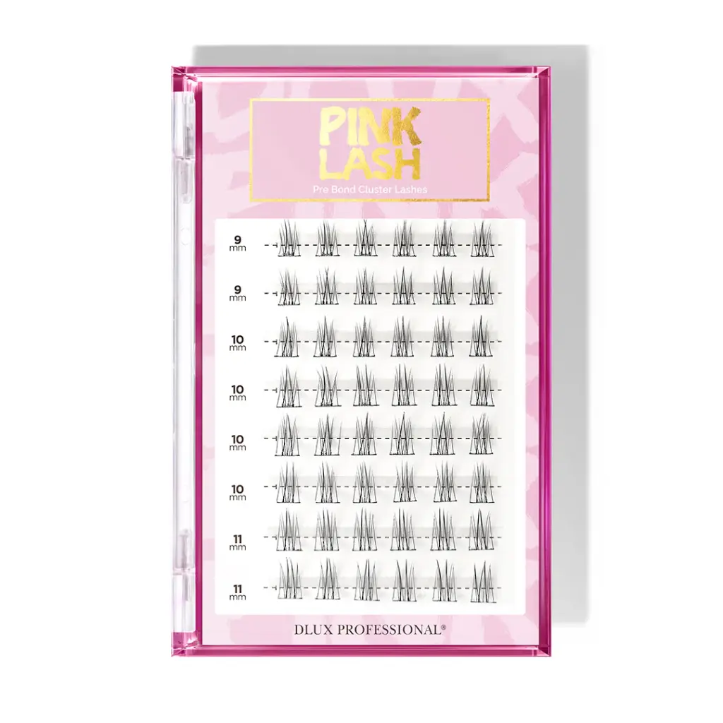 [D0646] Pink Lash - Natural: ciglia finte One Step autoadesive, senza colla, 9–11 mm, resistenti all’acqua, fino a 7 giorni di durata